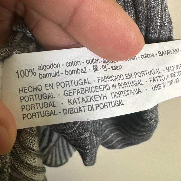 Zara Size S Charcoal Knit Mini Dress - Picture 5 of 6